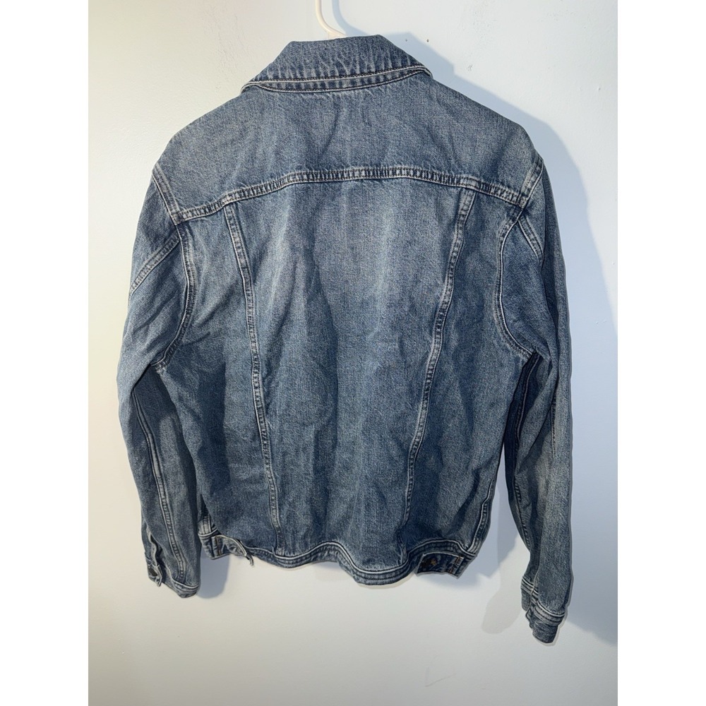 MADEWELL Women's Jean Jacket Denim Pockets Button Blue Style MA254 Size L - Picture 5 of 10